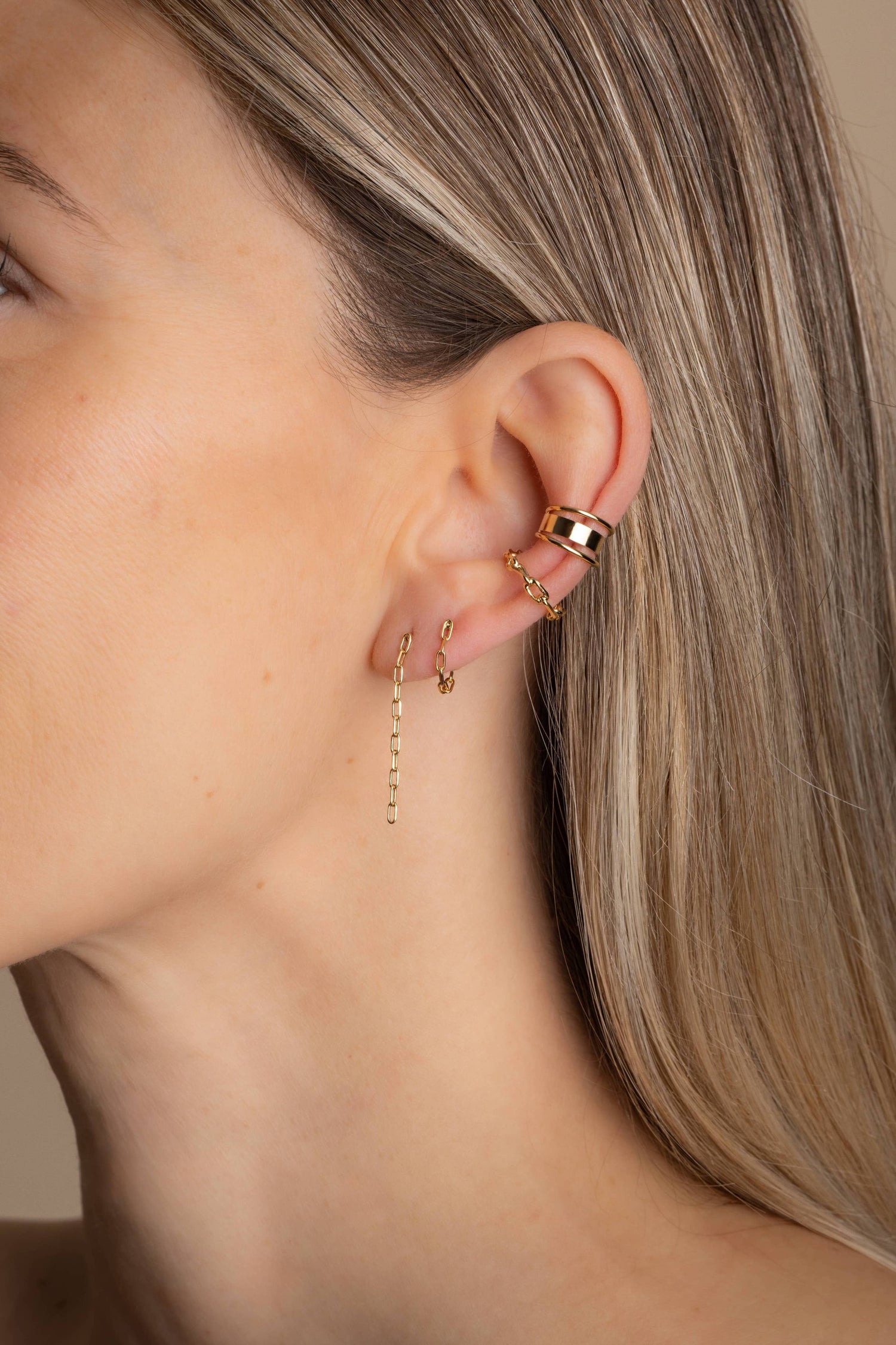 Bague d'oreille maille chaine ÉLOI - April Please