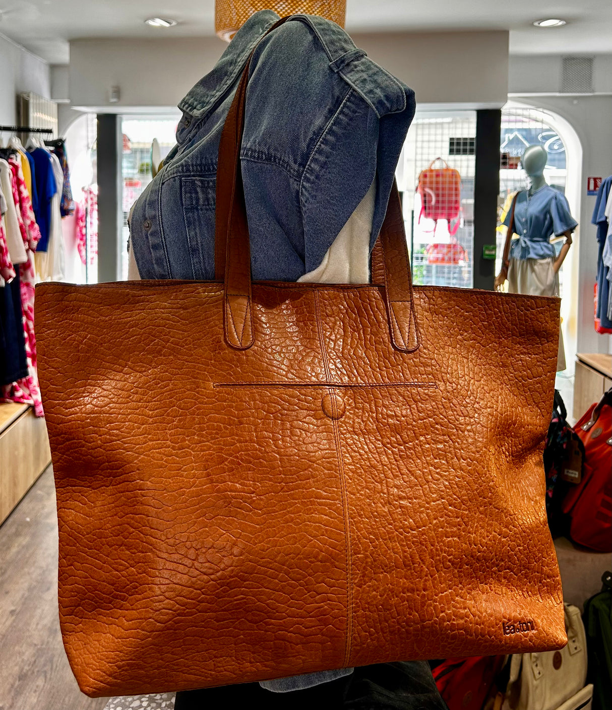 Sac Aline Cuir Grainé - Léa Toni