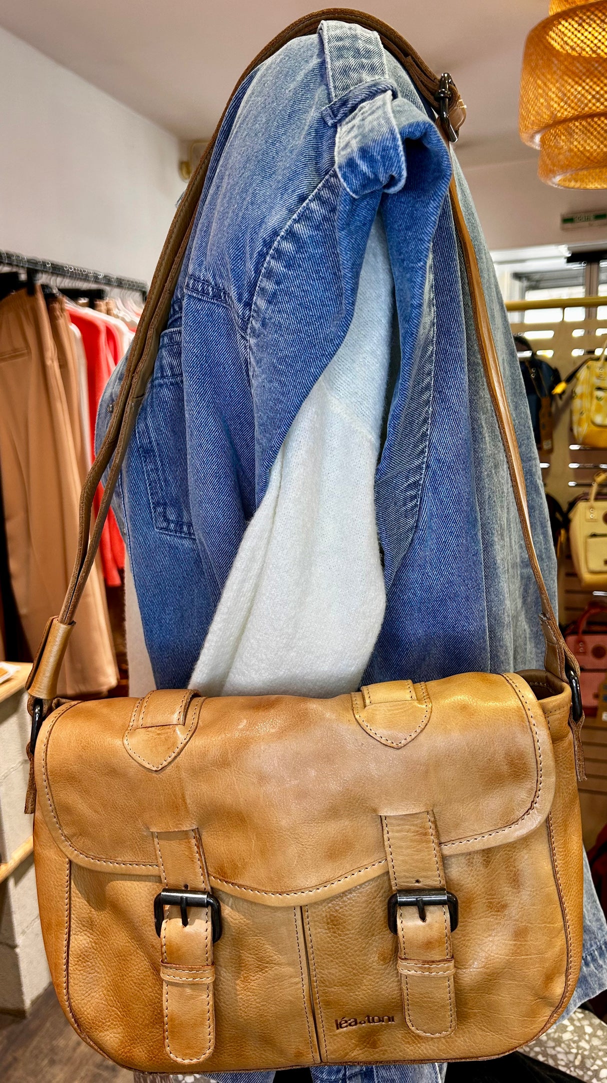 Sac Loa Cuir Lisse - Léa Toni