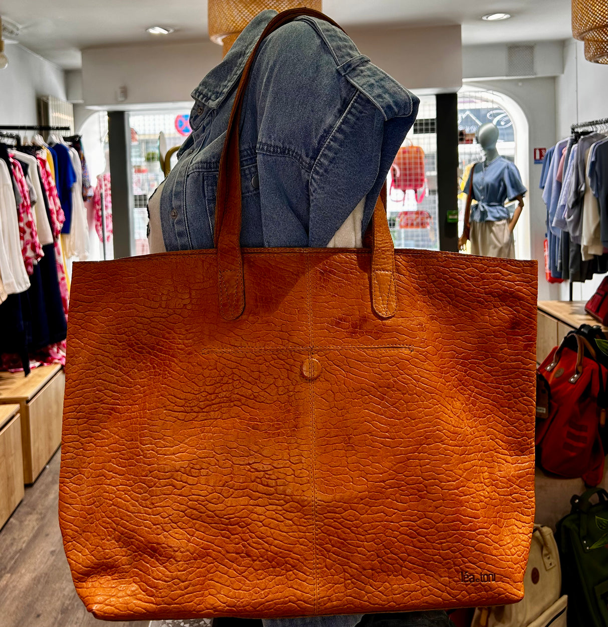 Sac Aline Cuir Grainé - Léa Toni