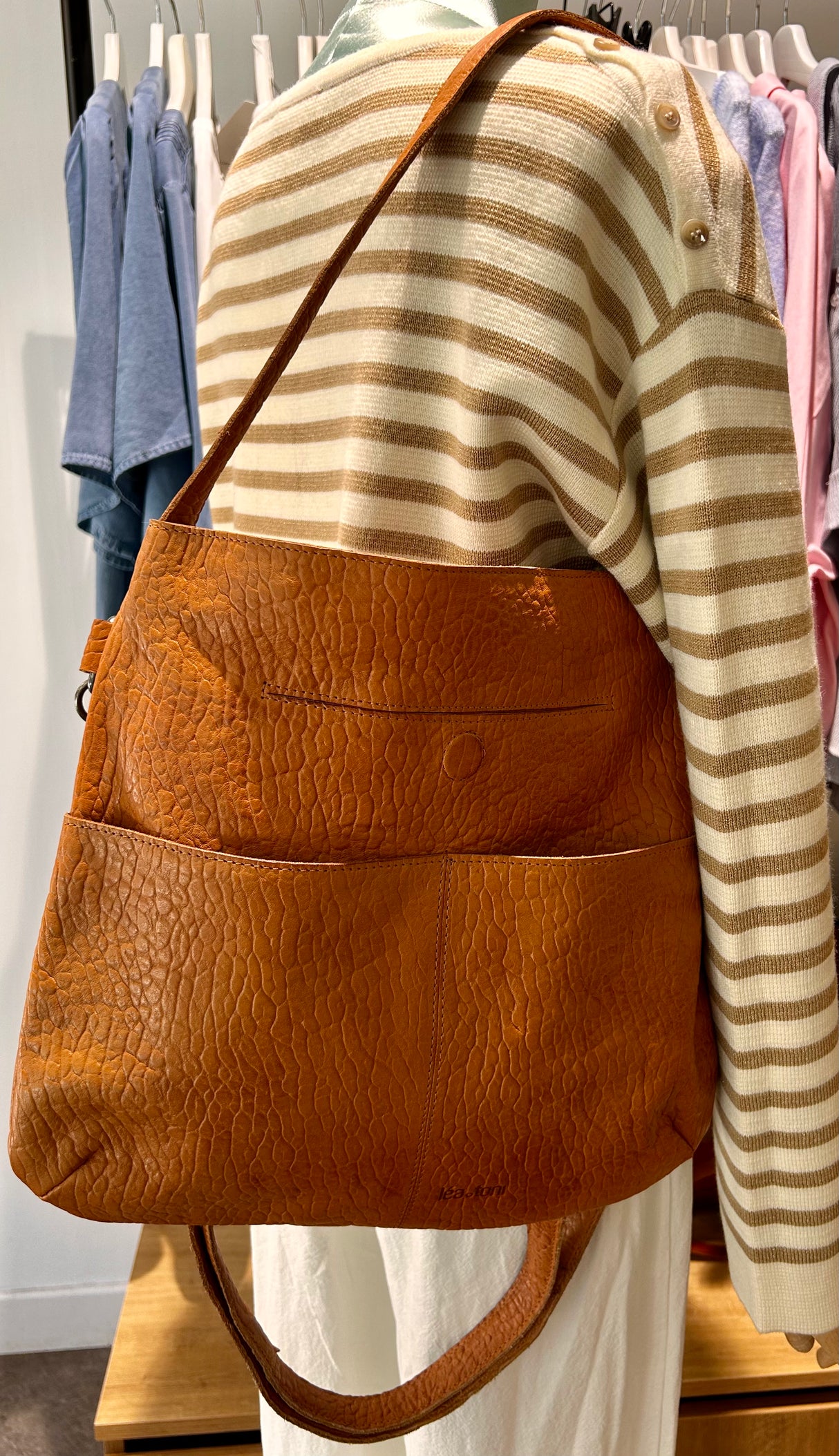 Sac Olivia Cuir Grainé - Léa Toni