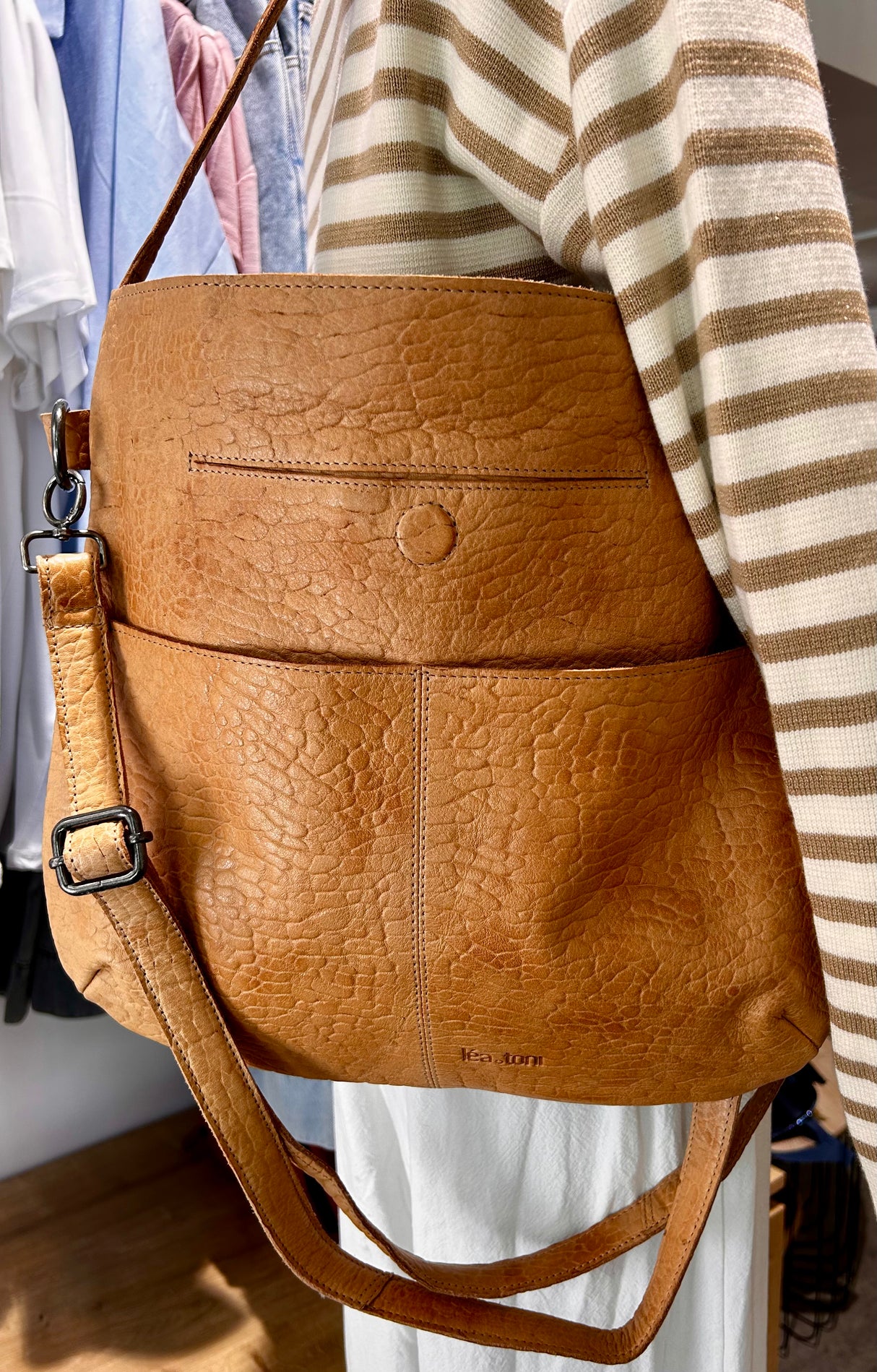 Sac Olivia Cuir Grainé - Léa Toni