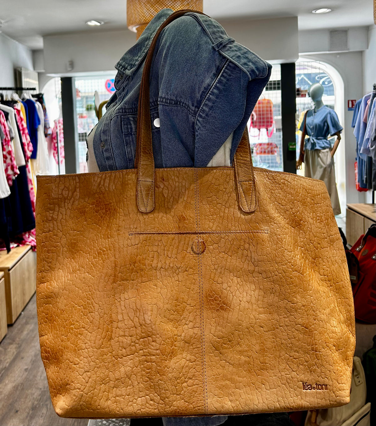 Sac Aline Cuir Grainé - Léa Toni