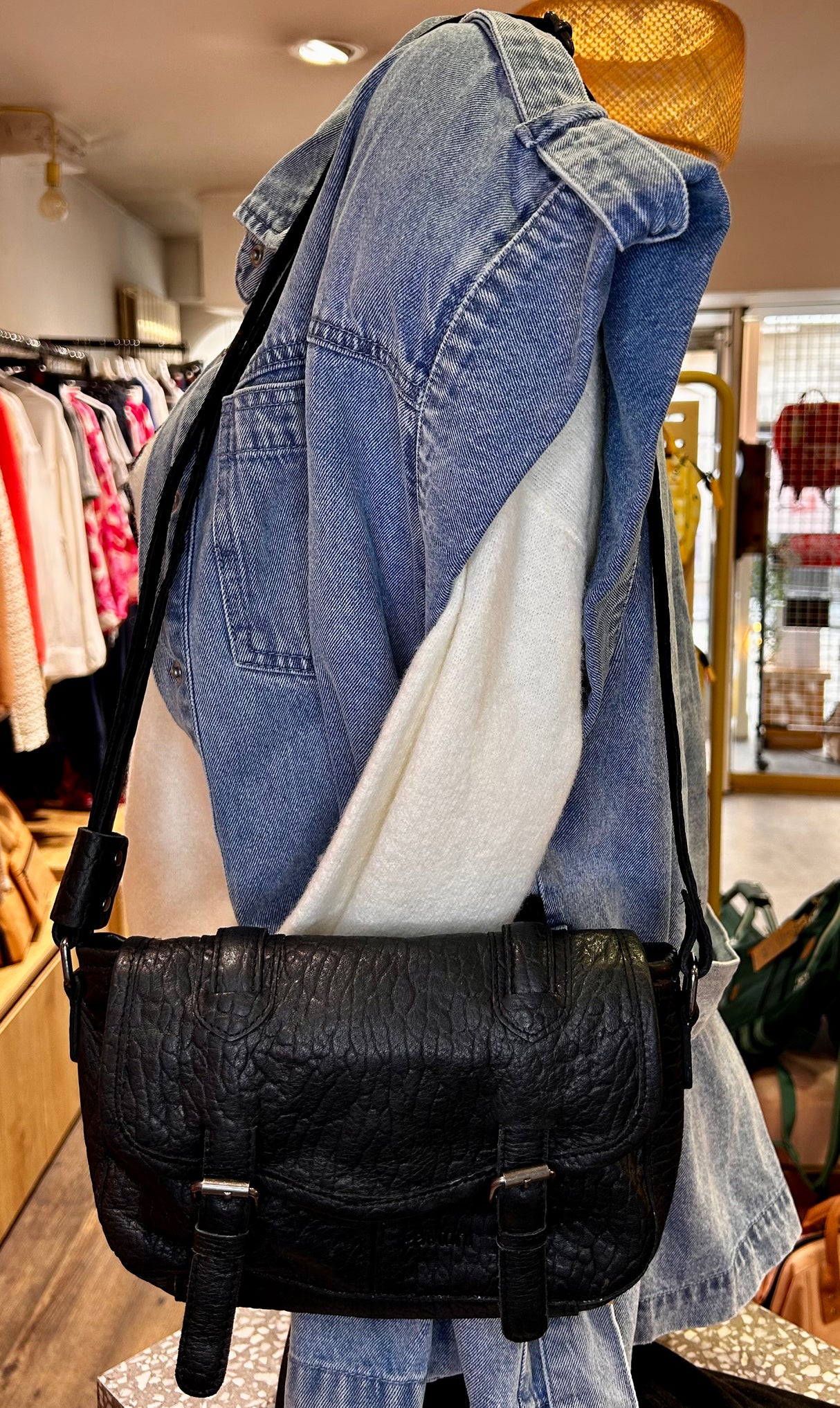 Sac Mini Loa Cuir Grainé - Léa Toni