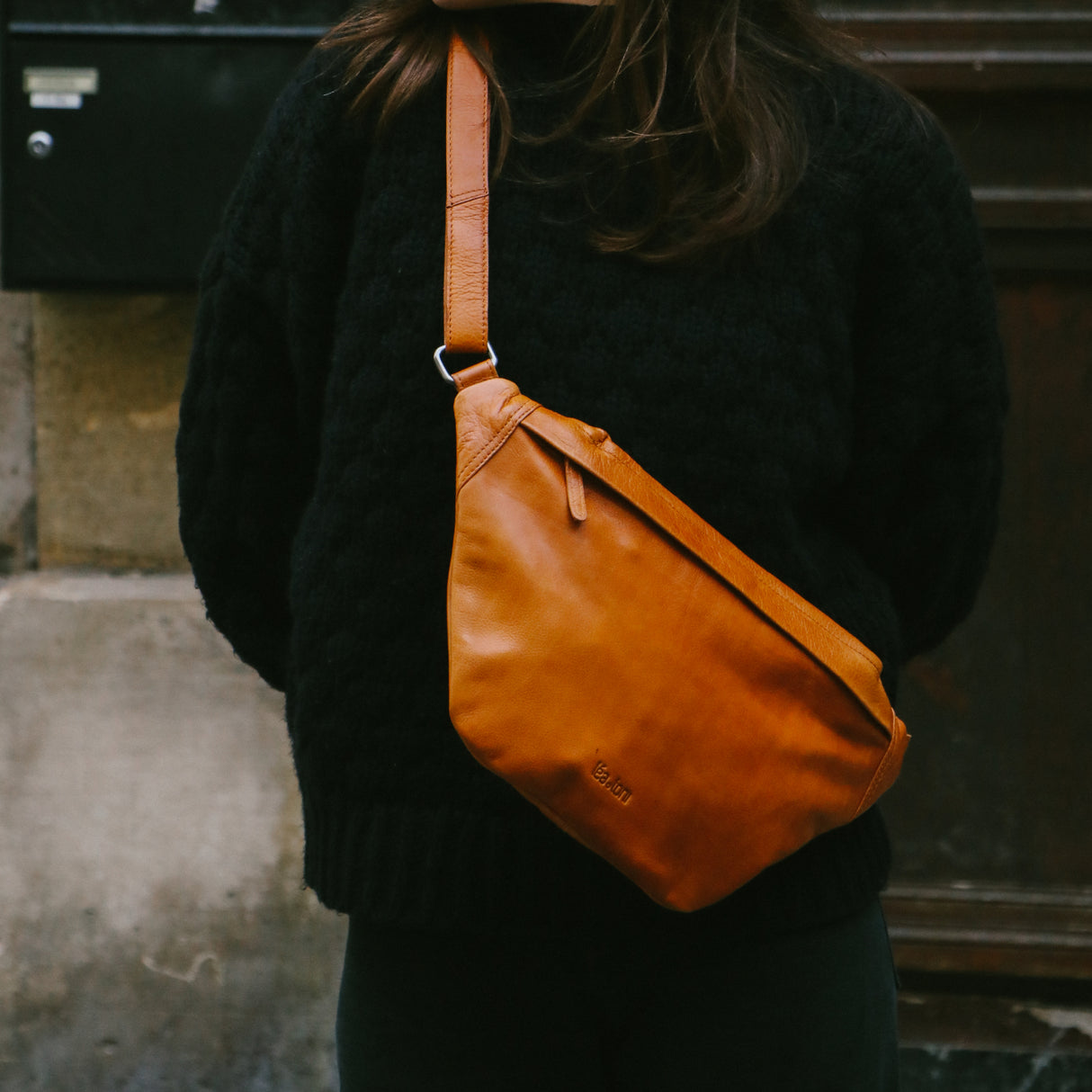 Banane Joana cuir lisse - Léa Toni