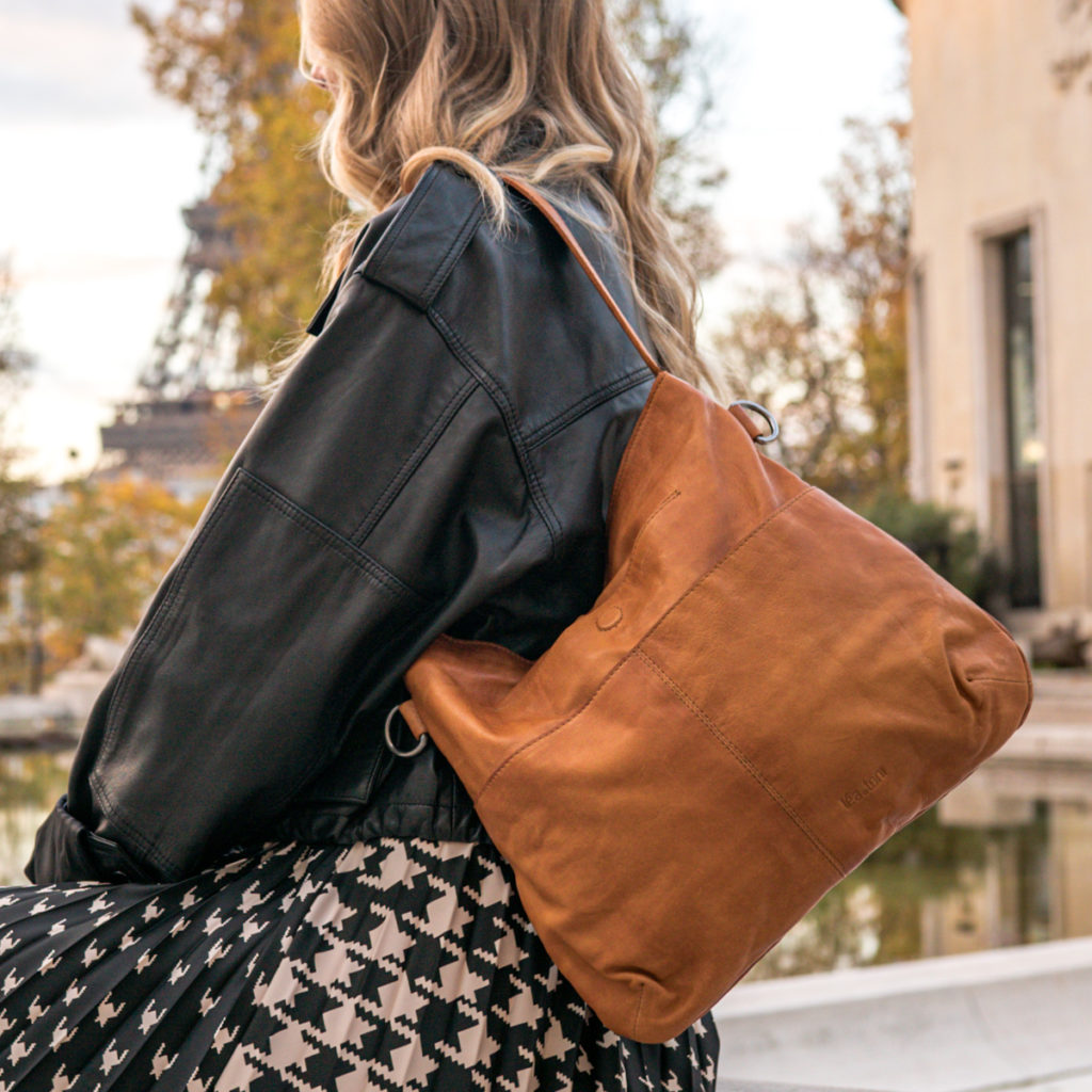 Sac Olivia Cuir Lisse - Léa Toni