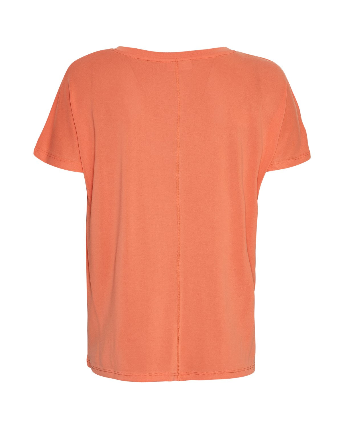 T-Shirt en modal Fenya Col V - MSCH Moss Copenhagen