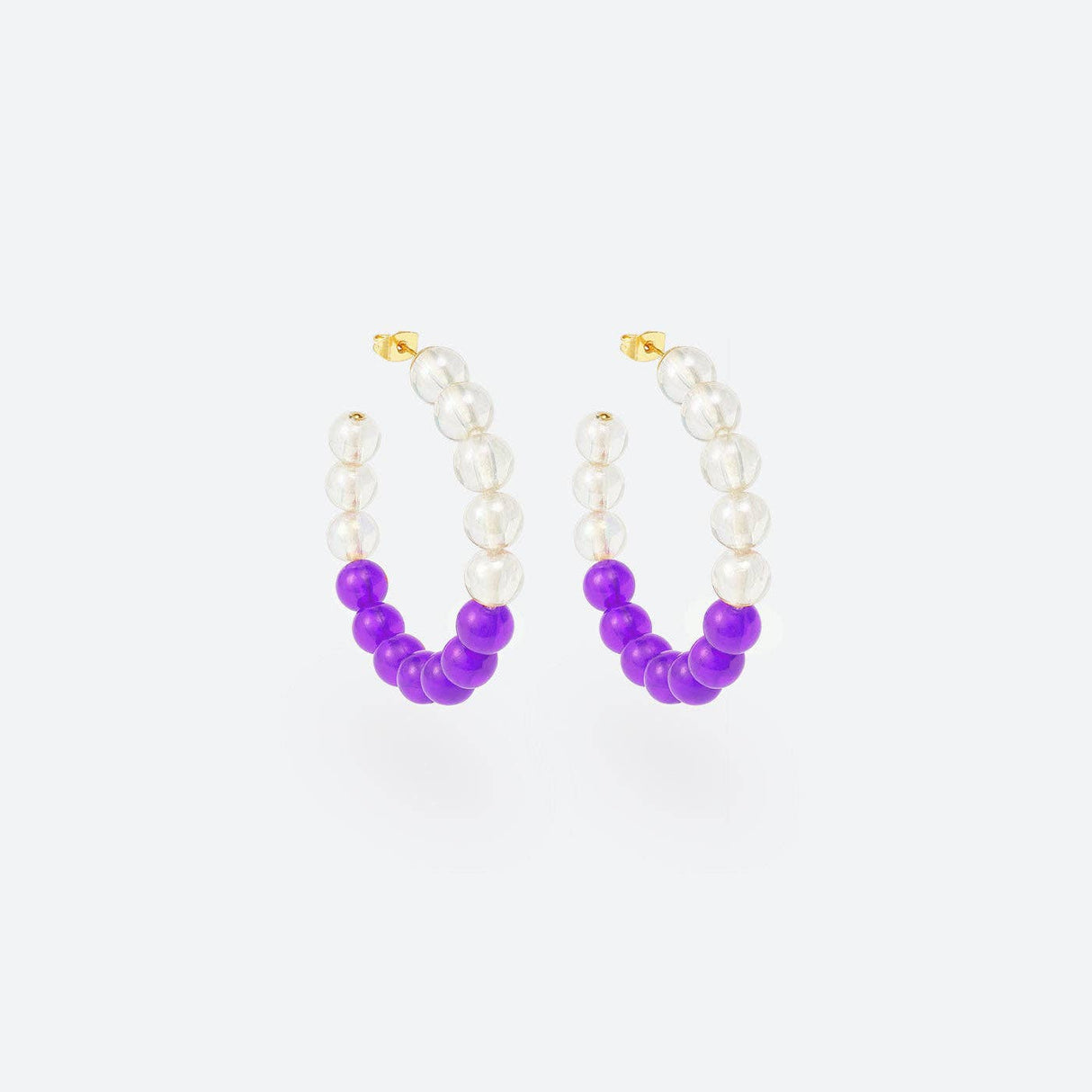 Mini Créoles Bubble Tea - La Môme Bijou