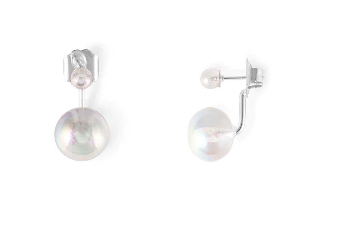 Boucles d'oreilles 2 perles - La Môme Bijou