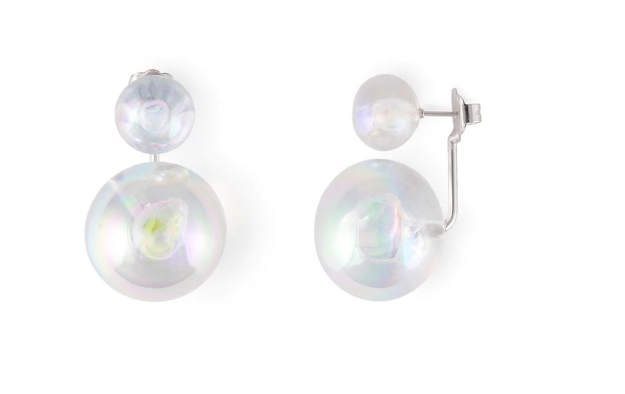 Boucles d'oreilles 2 perles - La Môme Bijou