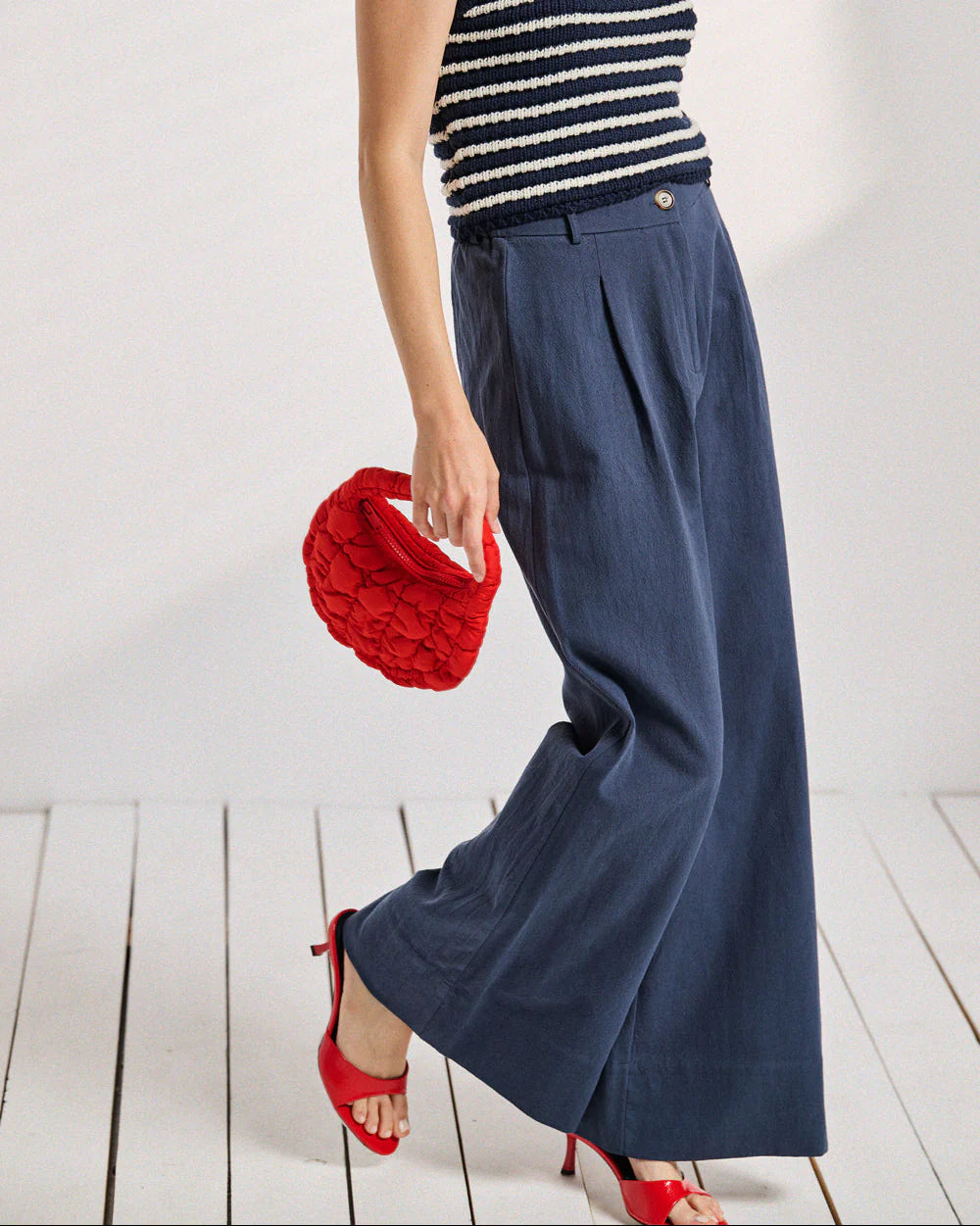 Pantalon Pakita Ecru ou Marine - Laure+Max