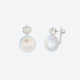 Boucles d'oreilles "TOI & MOI" AVEC PERLE METAL - La Môme Bijou