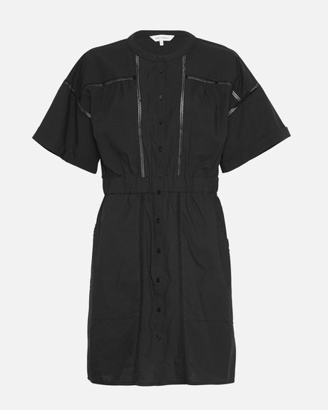 C'est la petite robe noire en coton de chez MSCH ! avec ses détails ajourés, on adore ses matières ecoresponsables ! Composition : 100% Coton