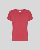 T-Shirt en modal Fenya Col V - MSCH Moss Copenhagen