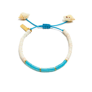 Bracelet avec coquillages et sequins - La Môme Bijou