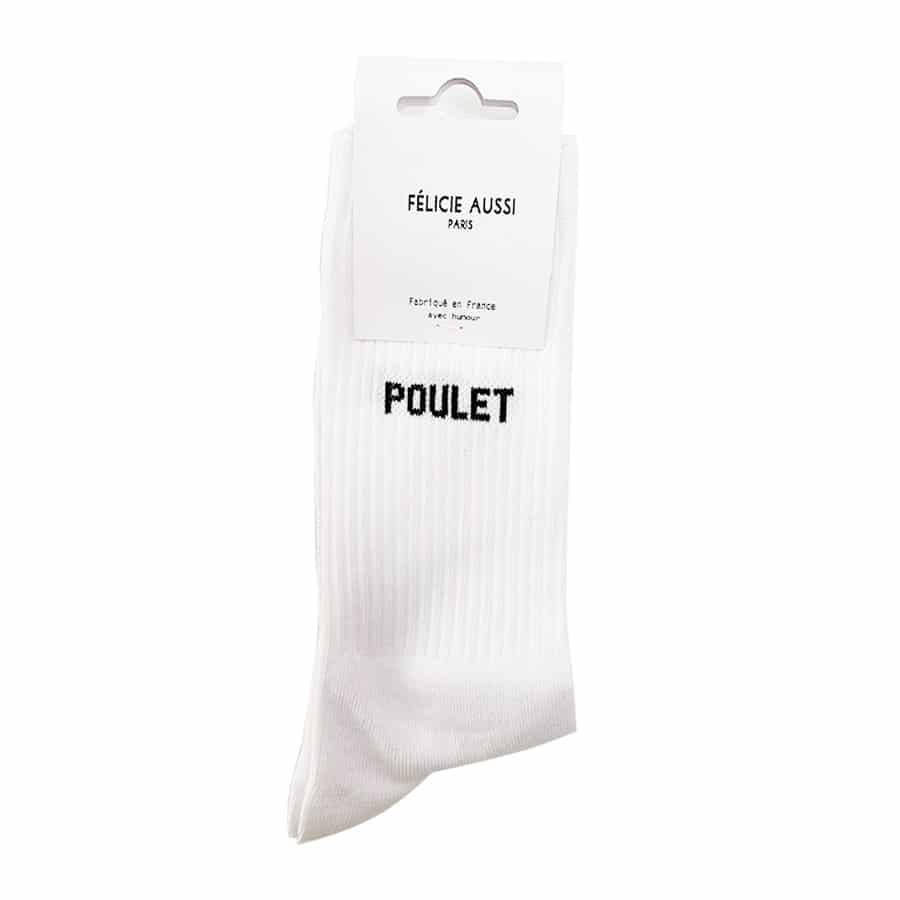 Chaussettes messages Blanches F licie aussi Paris Le Vestiaire